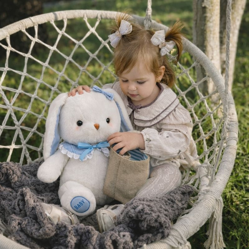 Isabel Sky Blue Bunny Plush Toy — Modern Kids Quality Companion