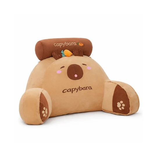CappyNest Capybara Backrest Cushion for Kids — Modern Support & Calm Quality
