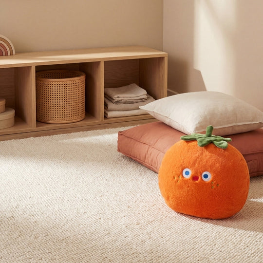 CuddleFruit Persimmon Baby Plush Toy — Modern Quality for Kids