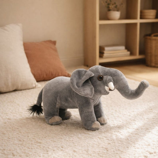 Kiroh Gentle Grey Elephant Plush Toy — Clean Quality & Calm