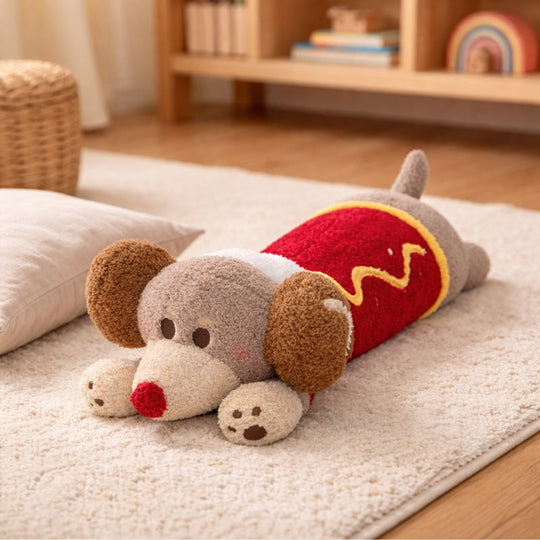 Long Sausage Dog Plush Toy Dachshund — Modern Cuddly Comfort