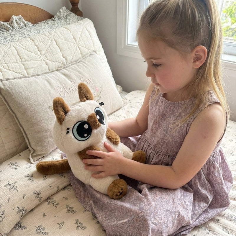 LunaSoft Siamese Cat Plush Toy - Modern Quality for Kids