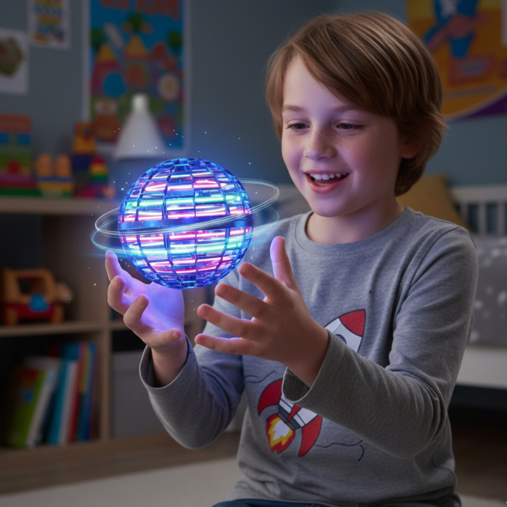 LumaGlide LED Flying Orb Toy — Safe Active Play Fun
