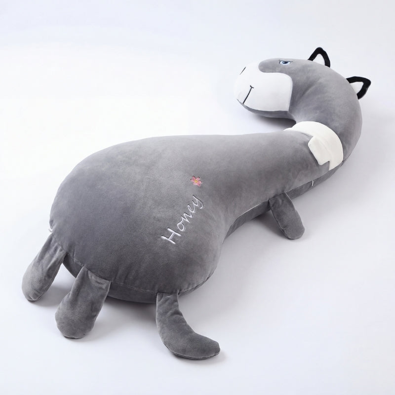 Marius Greyhound Long Neck Plush Toy — Modern Cuddle Comfort