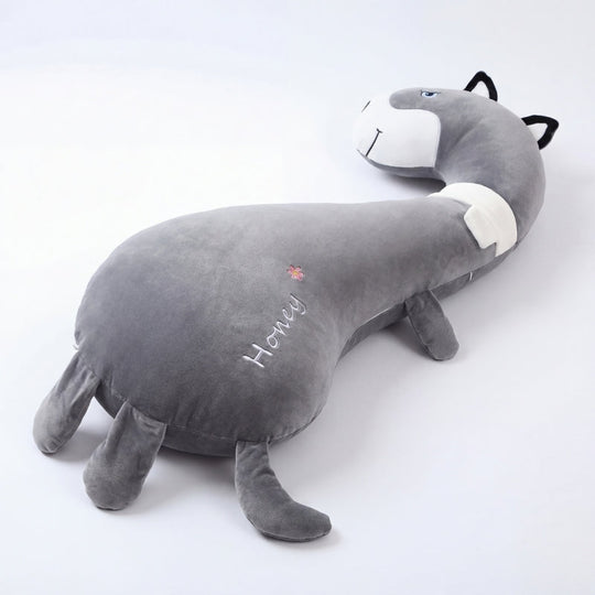 Marius Greyhound Long Neck Plush Toy — Modern Cuddle Comfort
