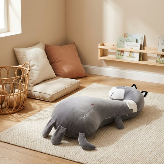 Marius Greyhound Long Neck Plush Toy — Modern Cuddle Comfort