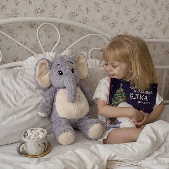 MellowTrunk Baby Elephant Plush Toy — Clean Calming Quality for Kids