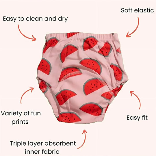 TinySteps Cotton Training Pants Toddler Underwear — Leakproof Quality