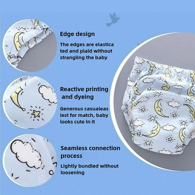 TinySteps Cotton Training Pants Toddler Underwear — Leakproof Quality