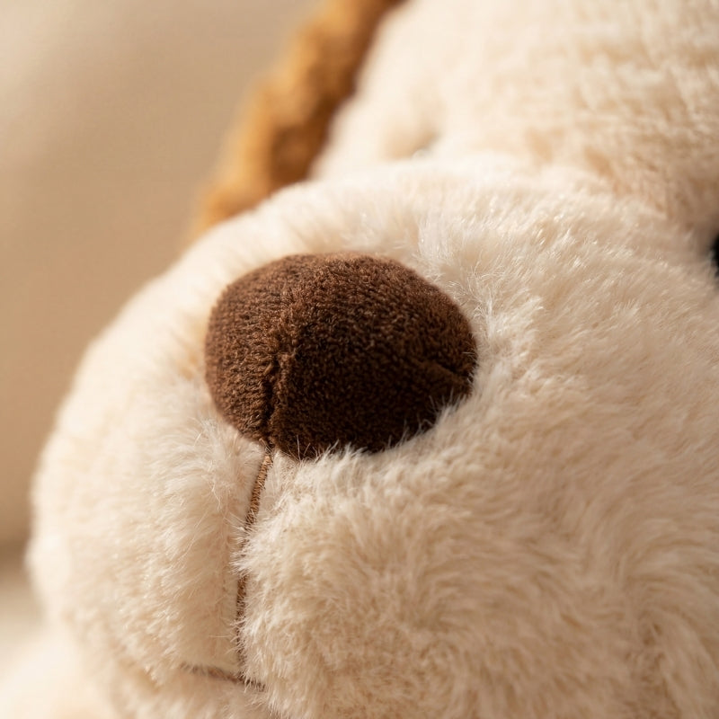 SnugglePup Modern Plush Dog Toy – Baby Sleep Companion