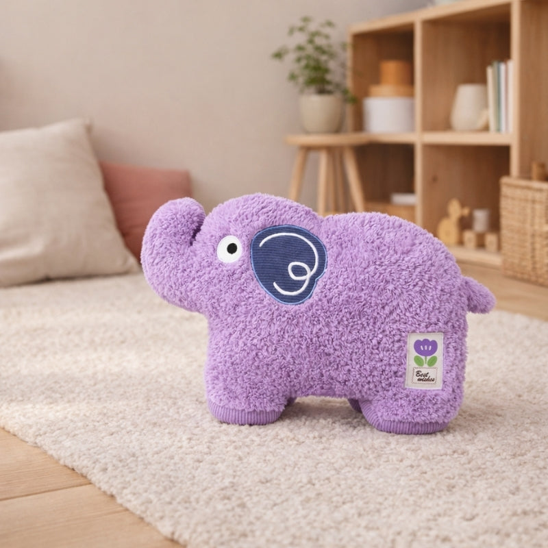 LunaBloom Elephant Cuddle Plush Toy — Clean Calming Quality