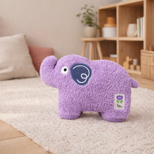 LunaBloom Elephant Cuddle Plush Toy — Clean Calming Quality