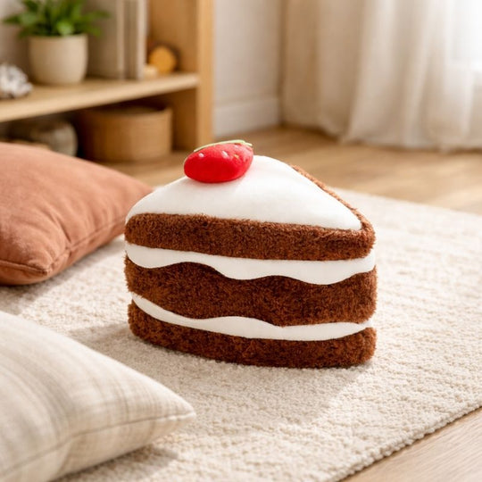 Cake Slice Plush Toy for Kids — Clean Modern Calming Quality