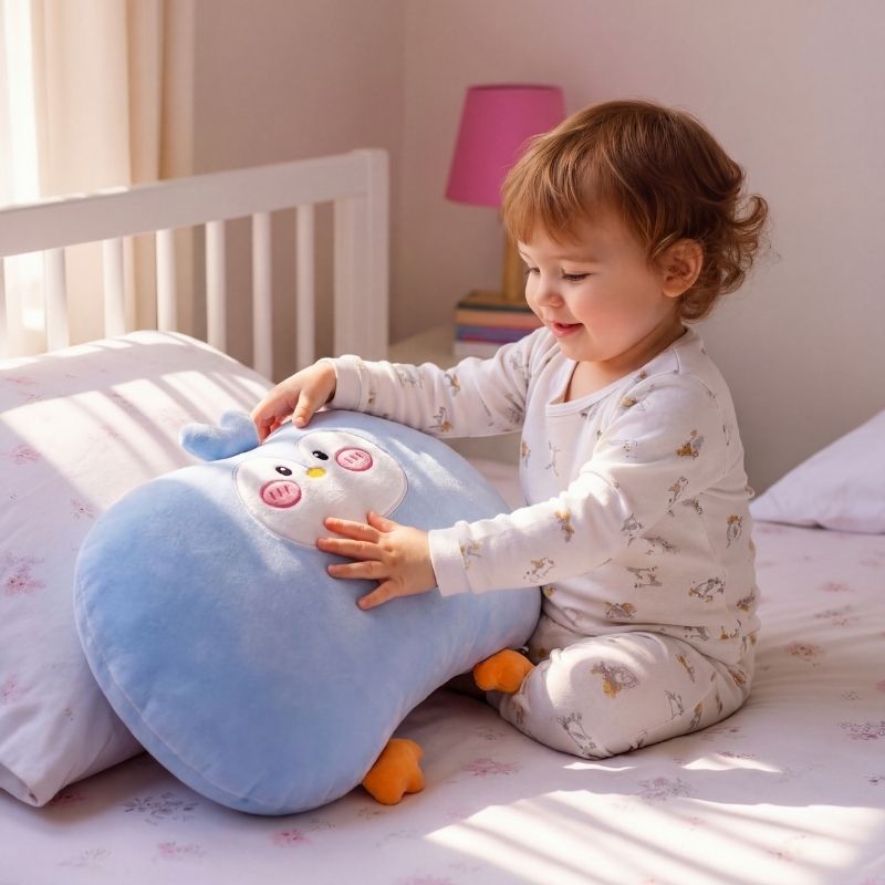 Olena Clean Blush Penguin Plush Toy — Calming Quality Buddy