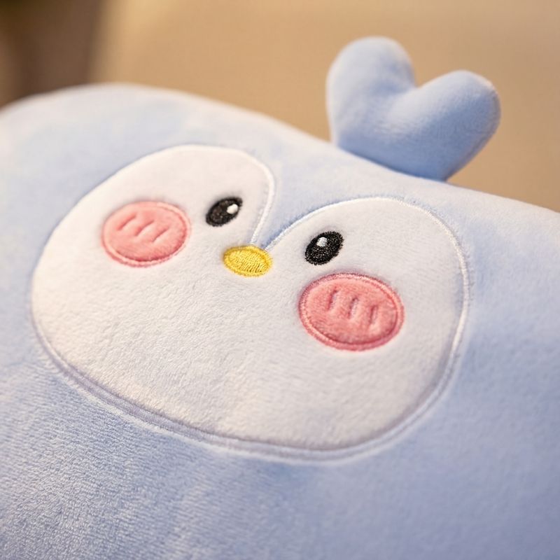Olena Clean Blush Penguin Plush Toy — Calming Quality Buddy