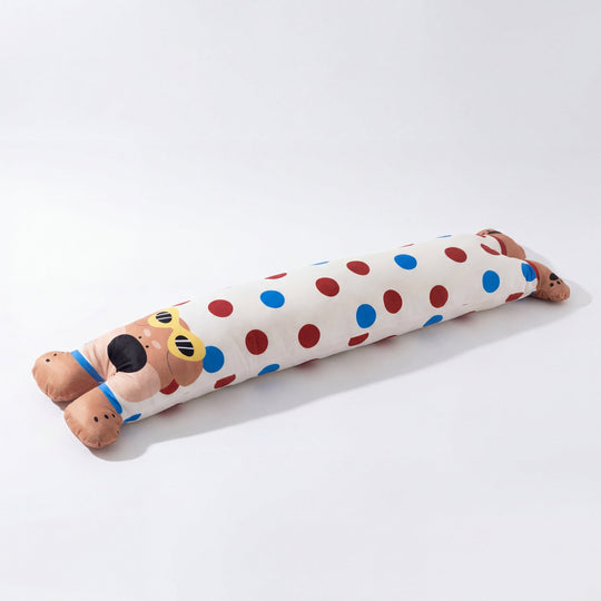 Orin Polka Dog Plush Bolster Toy — Modern Quality Companion