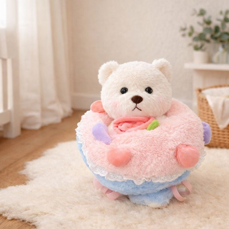 Orina Blooming Bear Bouquet Plush Toy — Calming Cuddle Quality
