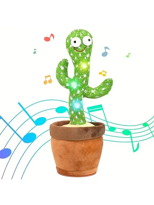 CactusTalk Plush Toy – Talking Dancing Cactus for Kids Modern Fun