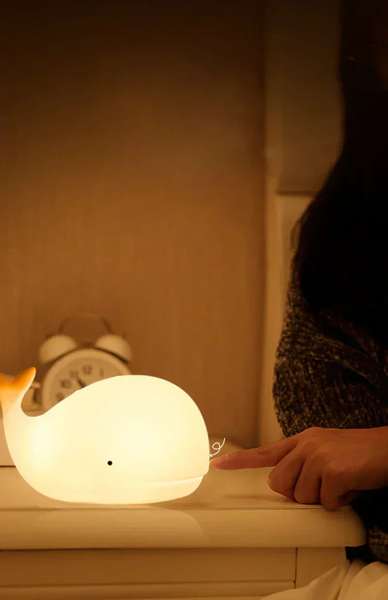Coastal Whale Baby Night Light — Clean Calming Sleep Glow