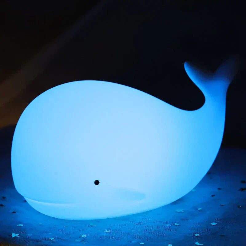 Coastal Whale Baby Night Light — Clean Calming Sleep Glow
