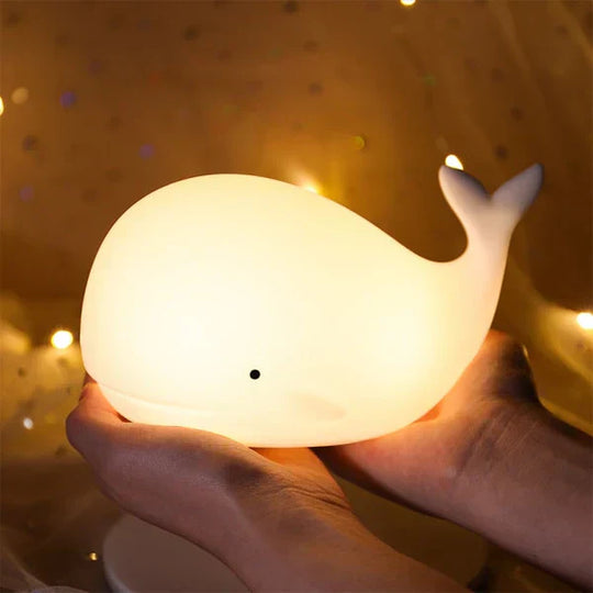 Coastal Whale Baby Night Light — Clean Calming Sleep Glow