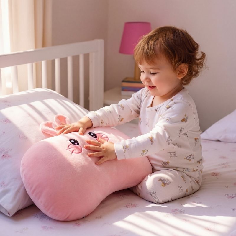 LunaNest Bunny Hug Cushion Plush Toy — Gentle Comfort for Sleep