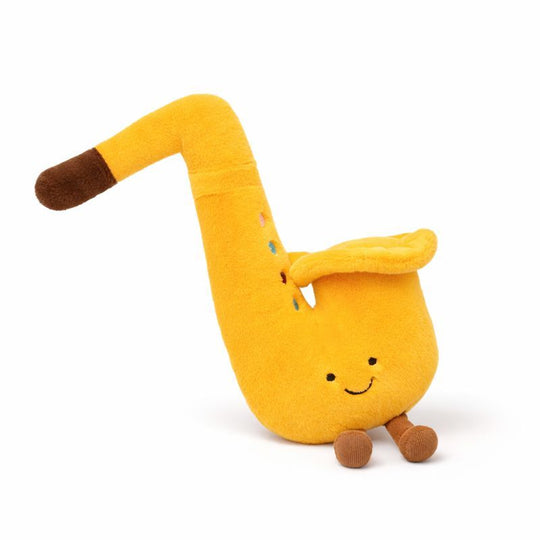 Sunny Saxophone Plush Toy  — Cozy Comfort Companion