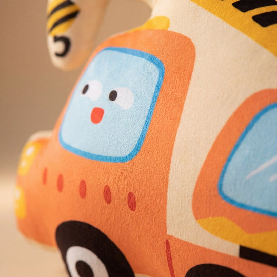 Happy Wheels Plush Car Toy — Clean Quality for Kids