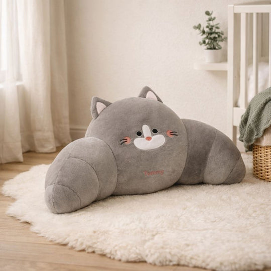 SleepyWhisker Cat Plush Toy — Clean Modern Quality