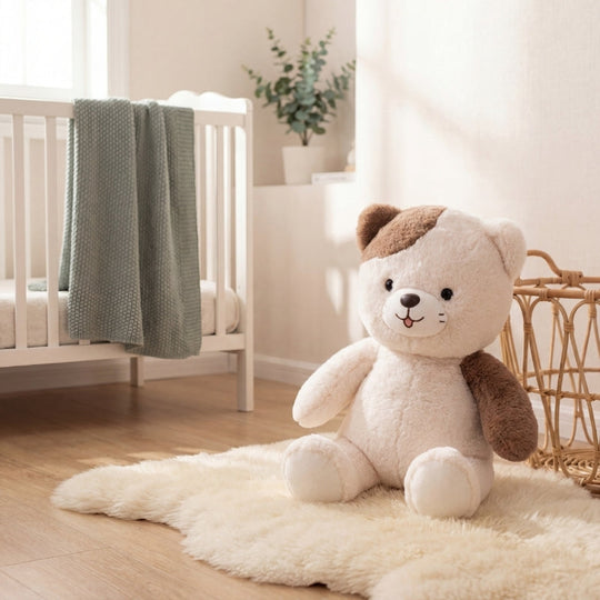 MiloNest Modern Bear Plush Toy — Clean Calming Quality
