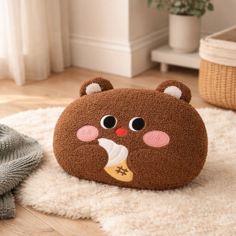 Vela Modern Blush Bear Plush Toy — Calming Comfort for Kids
