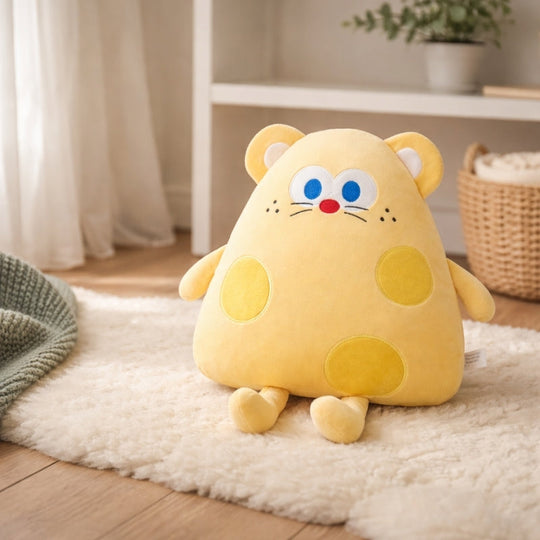 Cheddar Mouse Plush Buddy — Soft Modern Quality