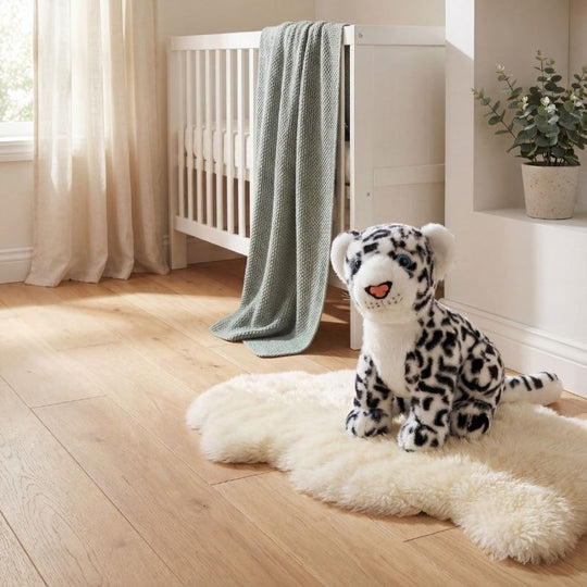 Arctic Whisper Snow Leopard Plush Toy — Clean Quality Companion