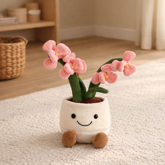 Orchid Bloom Snuggle Plush Toy Flower Plush Toy — Modern Quality