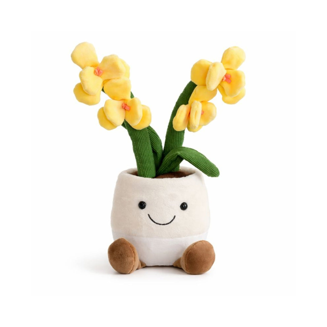 Orchid Bloom Snuggle Plush Toy Flower Plush Toy — Modern Quality
